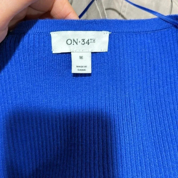 ON-34th 
Women's Square-Neck Rib-Knit Midi Dress, - Picture 8 of 12